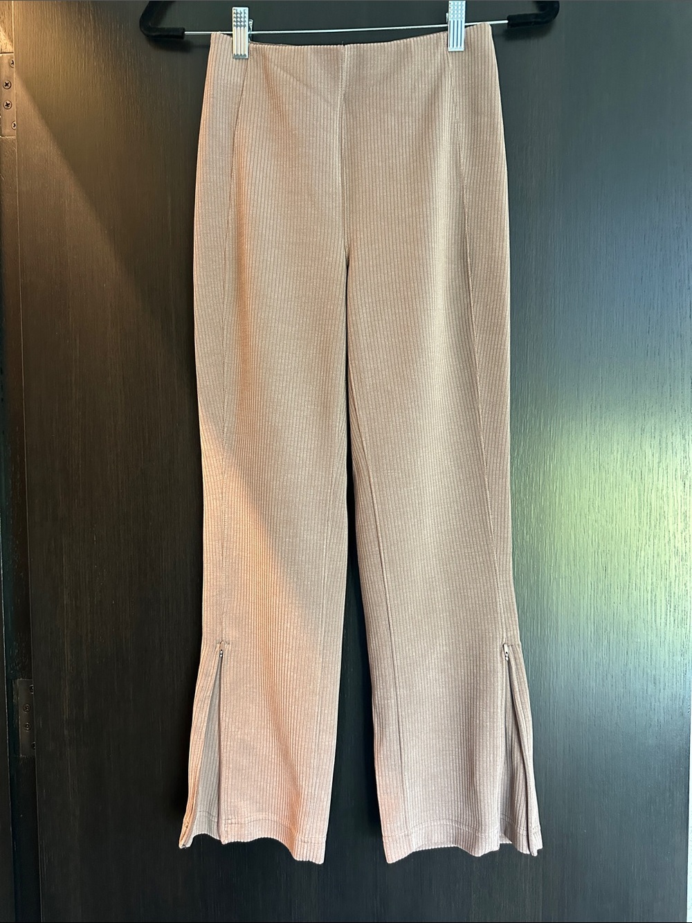 Lululemon Cropped Ankle Zip Kick Flare Pants, Taupe, Size 4